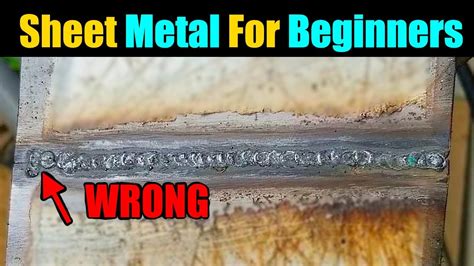 how to weld sheet metal with a flux core welder|mig flux core welding basics.